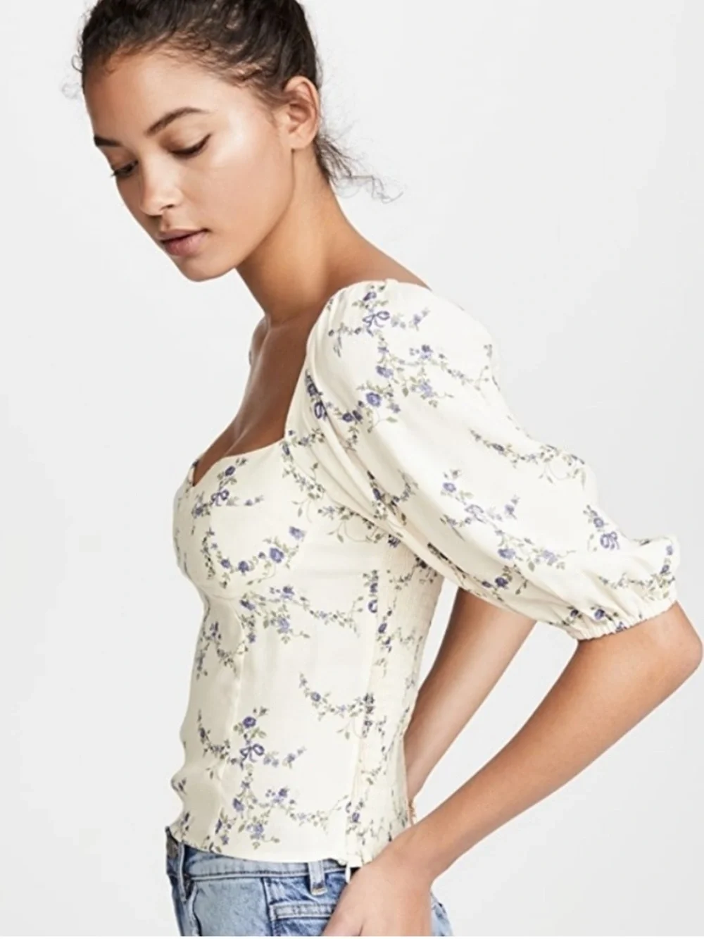 Reformation Lua Top (Emmaline) Floral Sz 0